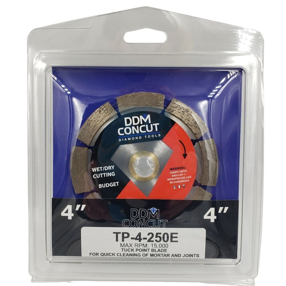 DDM Concut Diamond Wet Dry Tuck‎ Point 4" Blade Angle Grinder Mortar Joints NEW